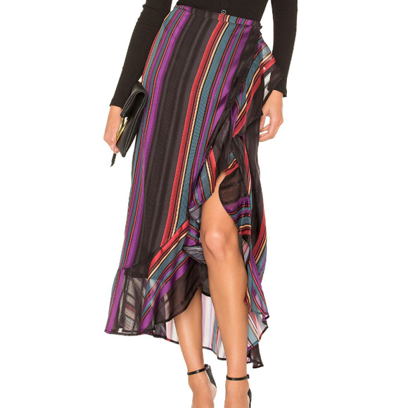 House of Harlow Dresses & Skirts - NWT House of Harlow 1960 x REVOLVE Clementine Skirt Black Striped Small